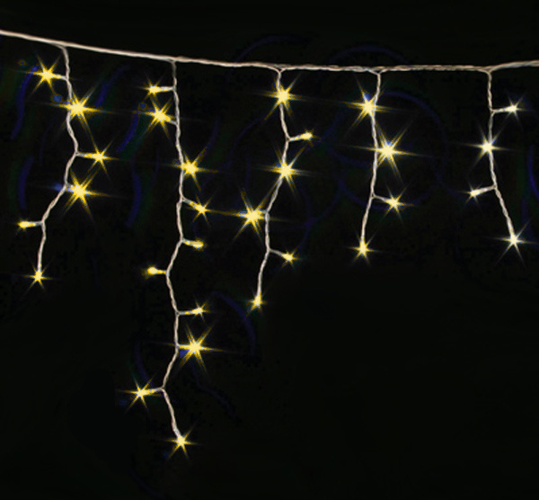 Гірлянда зовнішня Icicle 120LED 2x0.9 жовтий/білий IP44