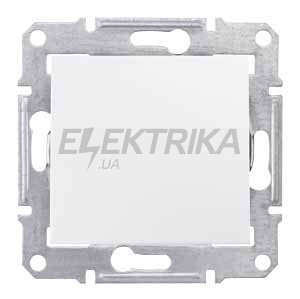 Вимикач 1-клавішний двополюсний Schneider Electric Sedna білий (SDN0200121)