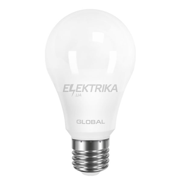 Світлодіодна лампа GLOBAL A60 10W, м'яке світло, E27 AL (1-GBL-163)