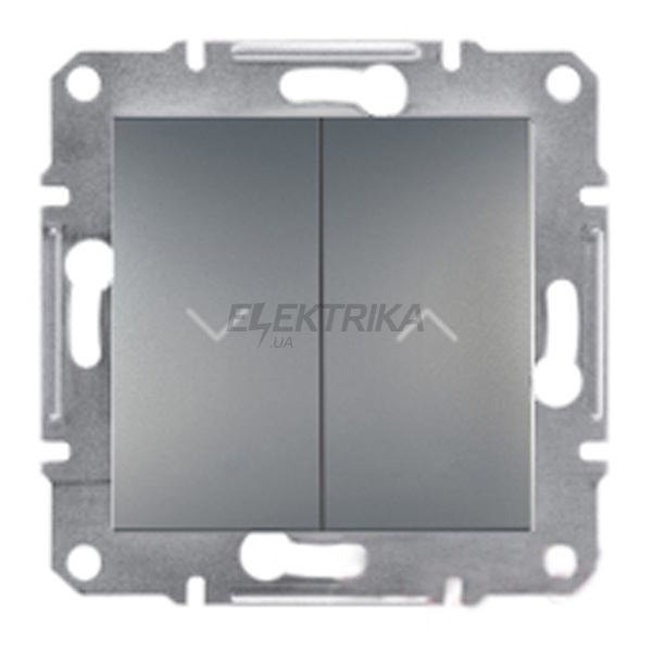 Вимикач для жалюзі Schneider Electric Asfora самозатискна сталь (EPH1300162)