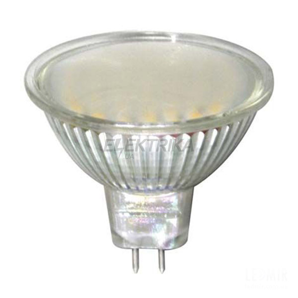 Світлодіодна лампа LB-24 MR16 G5.3 230V 3W 44LEDS 240Lm 6400K матова