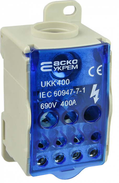 Розподільний блок АСКО-УКРЕМ JHUKK-400 на DIN-рейку (A0130010104)