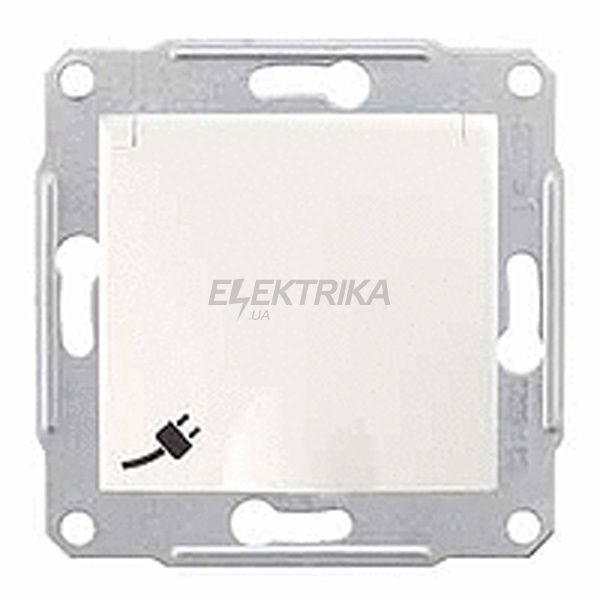 Розетка з кришкою та захисними шторками IP44 Schneider Electric Sedna слонова кістка (SDN3100323)