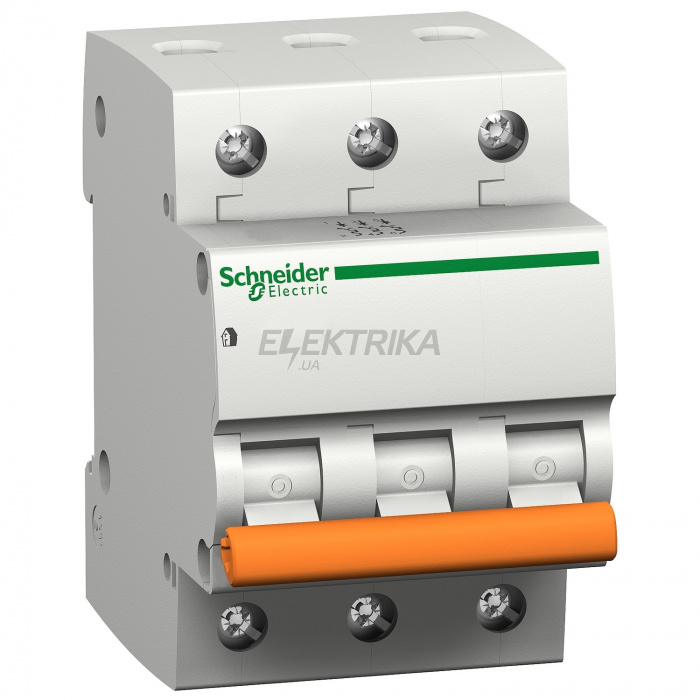Автоматичний вимикач Schneider Electric ВА63 3П 50A C 4,5 кА, Болгарія/Італія 11228