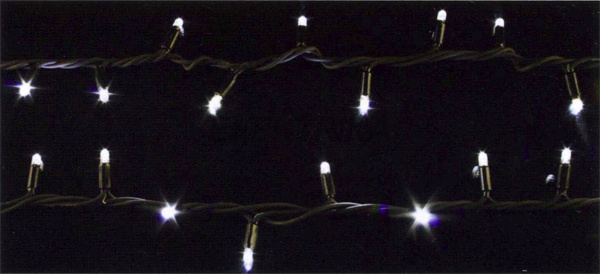 Гірлянда зовнішня String 200LED 10 мульти/чорний IP44