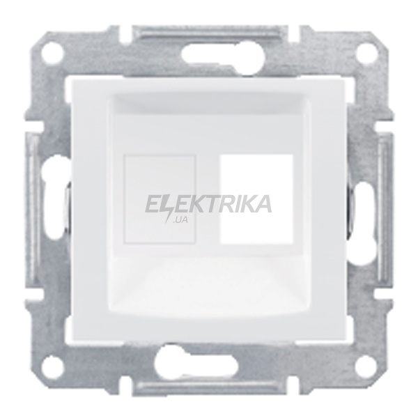 Супорт для конекторів 1м AMP MOL КАТ5Е 6UTP Schneider Electric Sedna білий (SDN4300621)