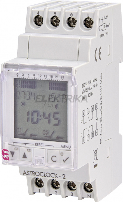 Реле часу цифрове ETI ASTROCLOCK-2 002472051