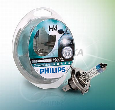 Автомобільна лампа H4 12В 60/55Вт P43T-38 X-TREME VISION (упаковка – 2 шт.)