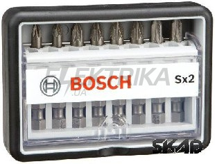 Набір Robust Line із 8 насадок-біт Sx Extra Hart 49 мм, 8 шт.