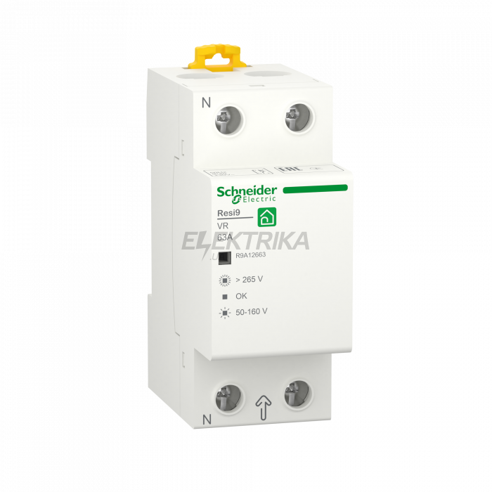 Реле контролю напруги Schneider Electric RESI9 1P+N 63A R9A12663