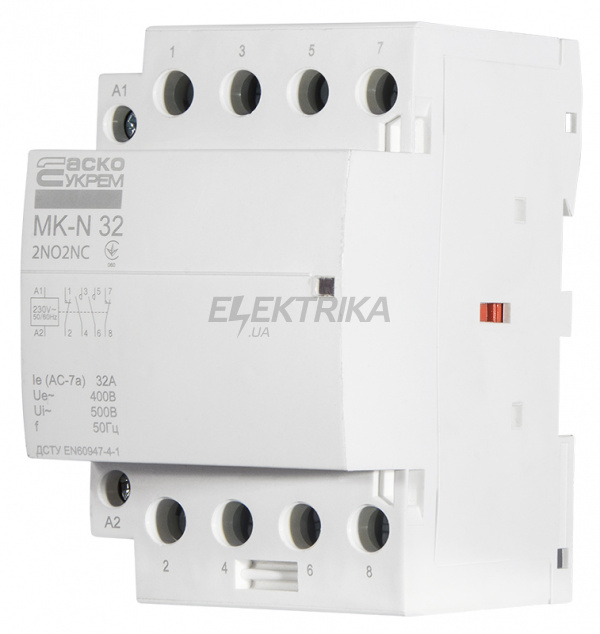Контактор модульний АСКО-УКРЕМ MK-N 4P 32A 2NO2NC (A0040030035)