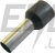 Ізольований наконечник втулковий e.terminal.stand.e2508.black 2,5 мм², чорний