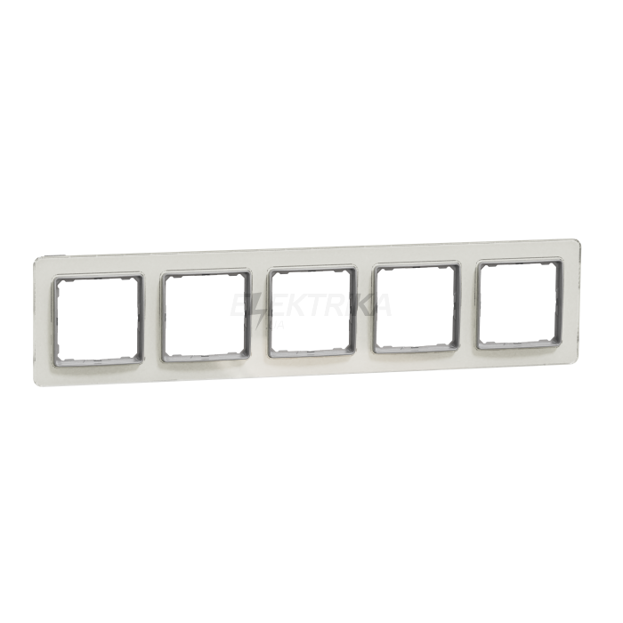 Рамка 5-постова  Штучне Біле скло Sedna Elements Schneider Electric SDD360805