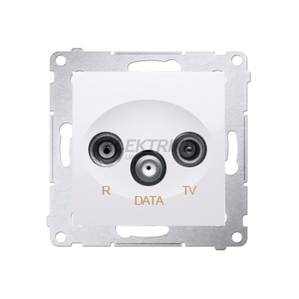 Розетка R-TV-DATA кінцева Simon 54, білий