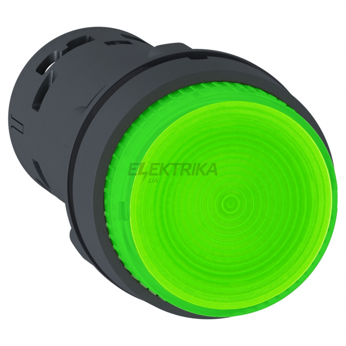 Кнопка із підсвічуванням Schneider Electric Кнопка 22 мм 230В зелена XB7NW33M1