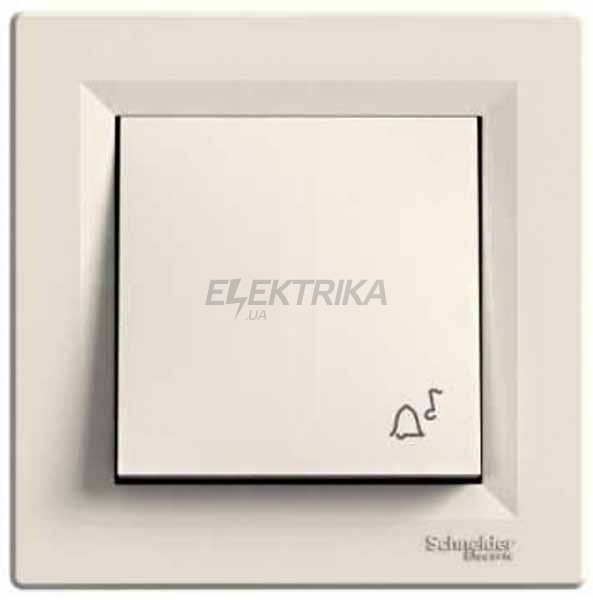 Вимикач "Дзвінок" кнопковий Schneider Electric Asfora кремовий (EPH0800123)