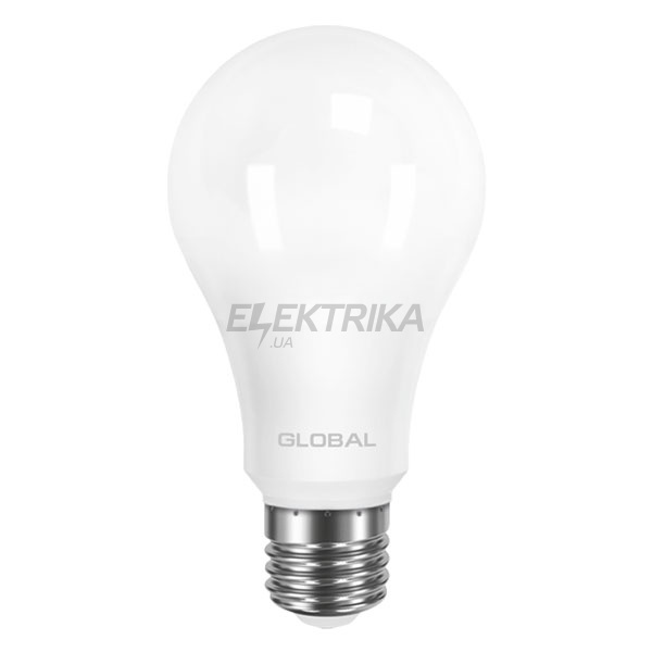 Світлодіодна лампа GLOBAL A60 12W, яскраве світло, E27 AL (1-GBL-166)