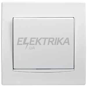Перемикач 1-клавішний Anya (сх. 6), білий, Schneider Electric