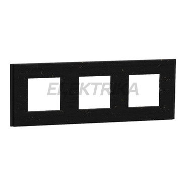 Рамка 3-постова Unica Deco Material, чорний папір(NU600674)