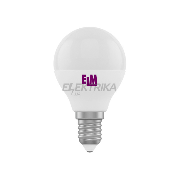 Лампа світлодіодна сферична D45 4W PA11 E14 4000 ELM