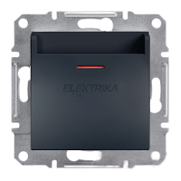 Вимикач картковий Schneider Electric Asfora механічний антрацит (EPH6200171)