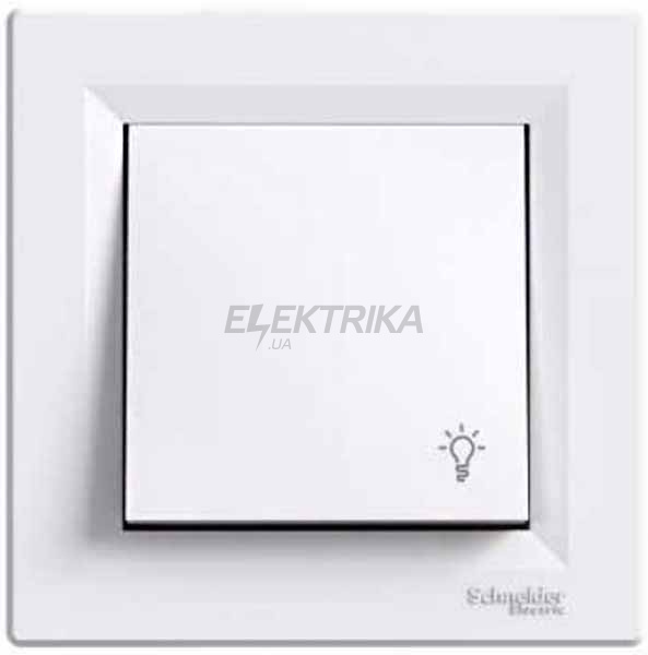 Вимикач "Світло" кнопковий Schneider Electric Asfora білий (EPH0900121)