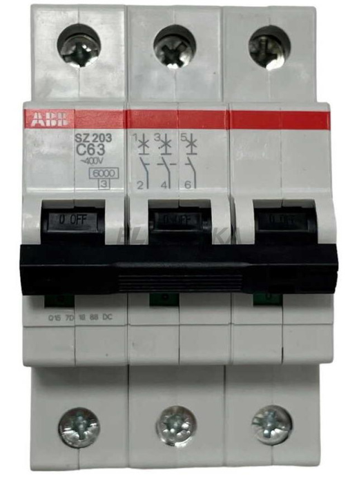 Автоматичний вимикач ABB SZ203-C63 (2CDS253025R0634)