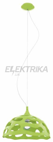 Світильник підвісний 1х60Вт Е27, зелений/нікель, 92957