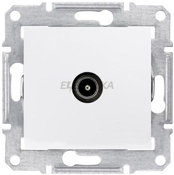 Телевізійна розетка TV кінцева 1dB Schneider Electric Sedna білий (SDN3201621)