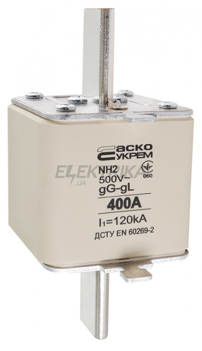 Запобіжник ножовий плавкий АСКО-УКРЕМ NH2 400A gG (A0050010037)