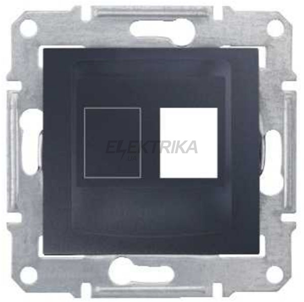 Супорт для AMP/MOLEX/KELINE cat5e cat6 Schneider Electric Sedna графіт (SDN4300670)