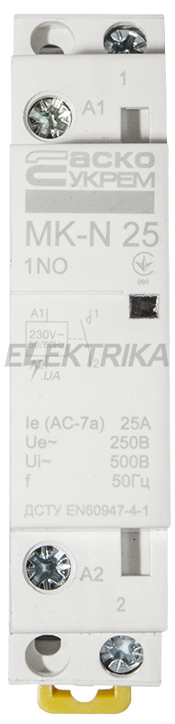 Контактор модульний АСКО-УКРЕМ MK-N 1P 25A 1NO (A0040030022)