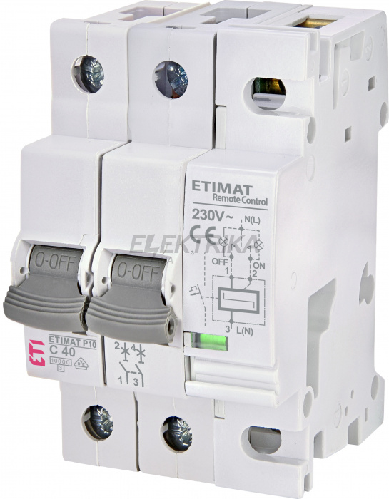 Автоматичний вимикач ETI ETIMAT RC 2p C40 634021101