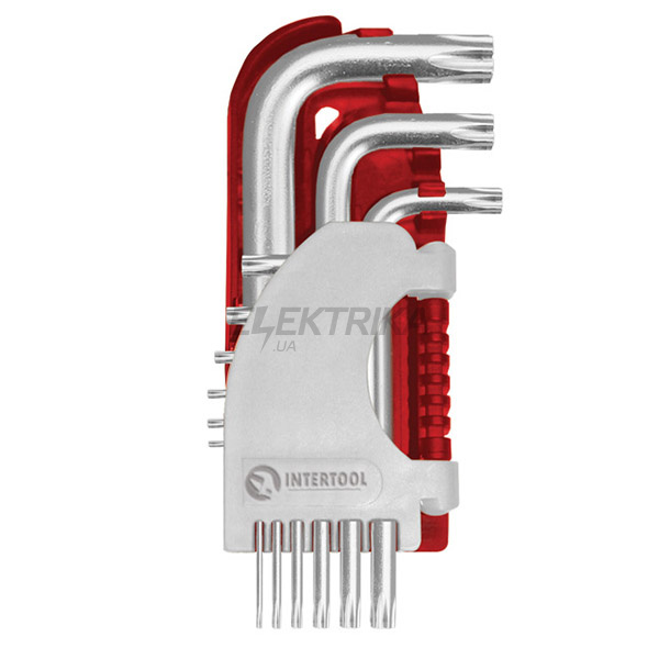 Набір Г-подібних ключів TORX 9шт., Т10-Т50, S2, PROF