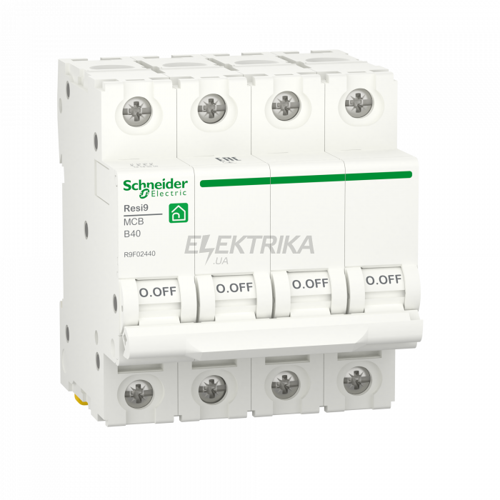 Автоматичний вимикач Schneider Electric RESI9 6kA 4P 40A R9F02440