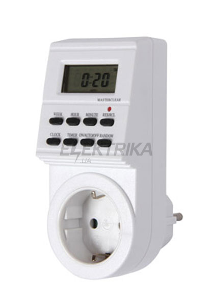 Електронний розетковий таймер e.control.t14