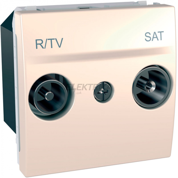 Розетка TV-R-SAT індивідуальна Schneider Electric Unica слонова кістка (MGU3.454.25)