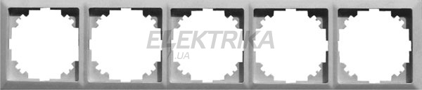 Рамка e.lux.10104L.5.fr.white 5-місна, біла