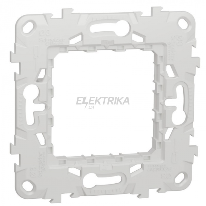 Супорт Schneider Unica New Zamak метал 2 модулі (NU7002)