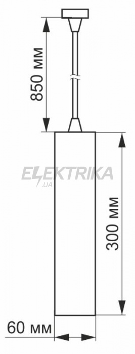 LED світильник підвісний накладний VIDEX 10W 4100K білий (VL-SP-10034W)