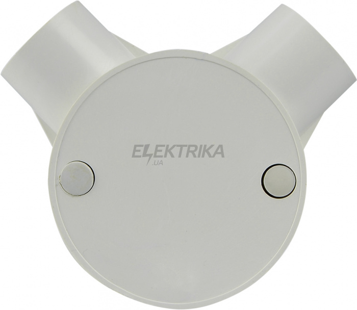 Коробка монтажна АСКО-УКРЕМ кругла 2 відводи для труби d25mm (A0070050030)