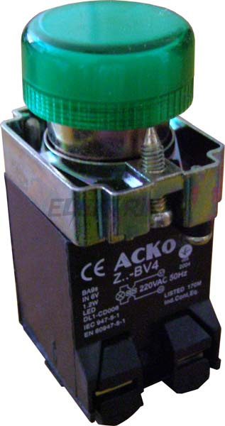 Сигнальна арматура, зелена XB2-BV43