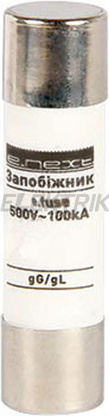 Запобіжник e.fuse.1038.2 типорозмір 10х38 2 А
