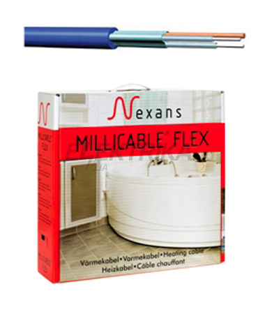 Кабель нагрівальний двожильний MILLICABLE FLEX/2R 600/10
