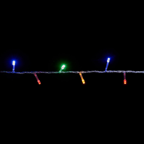 Гірлянда внутрішня DELUX STRING З 100LED 5m мульти/прозорий IP20 (90009497)