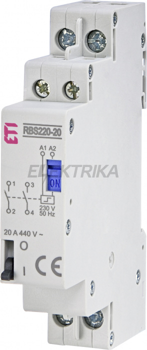 Модульний контактор ETI RBS220-20-230V AC 002464103
