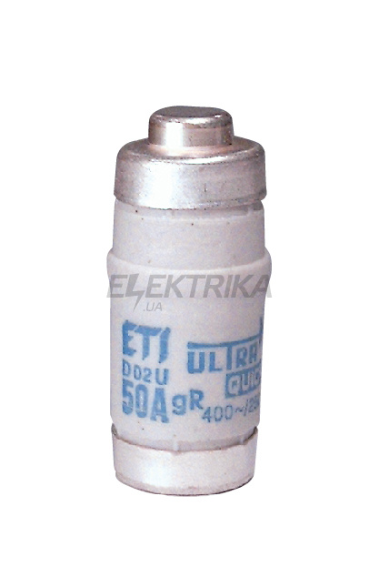 Плавка вставка запобіжник ETI D02 UQ gR 25A/400V 004312002