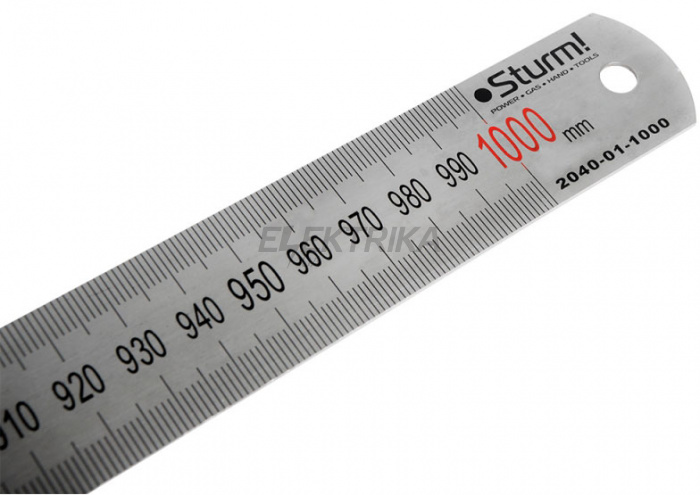 Лінійка металева Sturm, 1000 мм