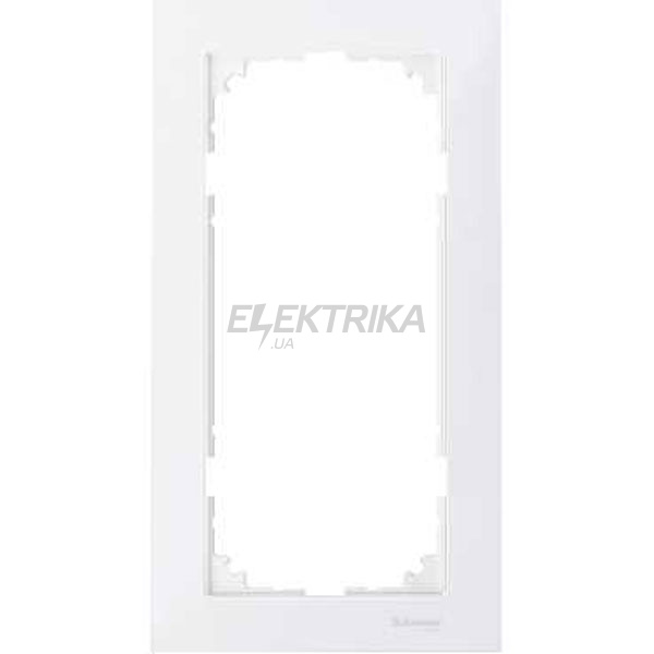 Рамка M-Pure 2-поста без перегородки, полярно-білий