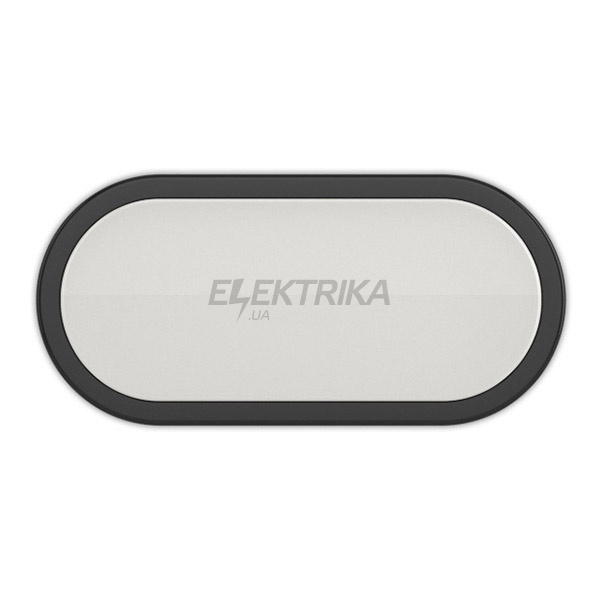 Світильник світлодіодний пиловологозахищений накладний Oval-12 12W 4000К IP54 чорний 26-0018